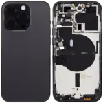 Capac Spate Sticla iPhone 14 Pro OEM (No Logo) (Space Black)