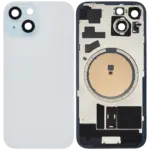 Capac Spate Sticla iPhone 15 OEM (No Logo) (Blue)