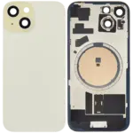 Capac Spate Sticla iPhone 15 OEM (No Logo) (Yellow)