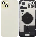 Capac Spate Sticla iPhone 15 Plus OEM (No Logo) (Yellow)