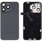 Capac Spate Sticla iPhone 15 Pro Max OEM (No Logo) (Black Titanium)