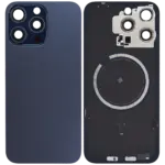Capac Spate Sticla iPhone 15 Pro Max OEM (No Logo) (Blue Titanium)