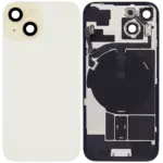 Capac Spate Sticla iPhone 15 Refurbished (Yellow)