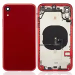 Capac Spate Sticla iPhone XR OEM (No Logo) (Red)