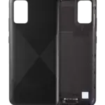 Capac Spate Sticla Samsung Galaxy A02s Service Pack Original (Black)