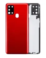 Capac Spate Sticla Samsung Galaxy A21S OEM (Red)
