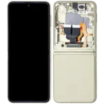 Display telefon Samsung Galaxy Z Flip 3 5G (F11)  Service Pack (Cream) (Inner)