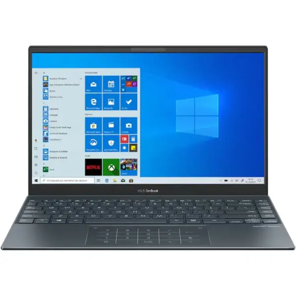 Laptop Ultraportabil Asus Zenbook 13 Oled Um325ua Amd Ryzen 5 5500u Pana La 4.00 Ghz 13.3" Full Hd Oled 8gb 512gb Ssd Amd Radeon Graphics Windows 10 Home Pine Grey Rf