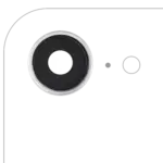 Sticla Camera Spate Cu Suport Si Ramă iPhone 16e Premium (White)