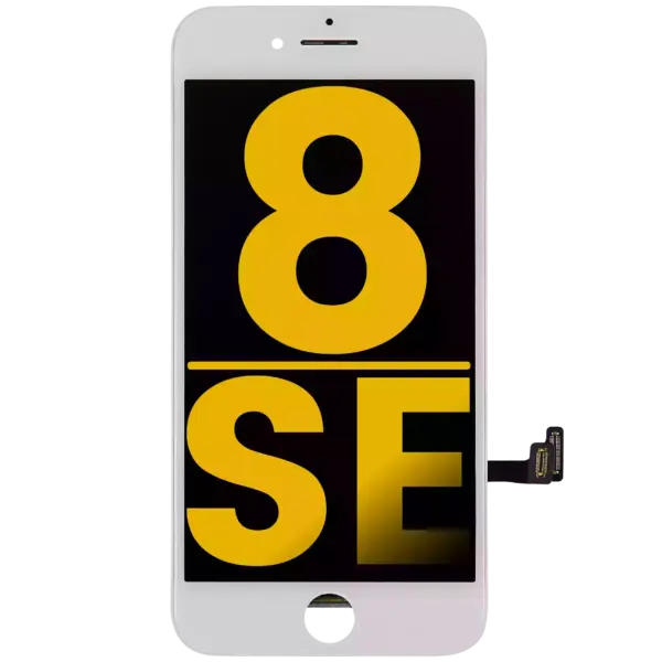 Display cu Placa Metalica iPhone 8 / SE Refurbished (White)