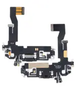 Cablu Flex Port Incarcare Cu Placa iPhone 12 / 12 Pro AMPlus (Graphite) - imagine 2