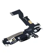 Cablu Flex Port Incarcare Cu Placa iPhone 12 / 12 Pro AMPlus (Graphite) - imagine 4