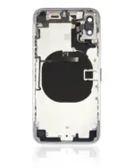 Capac Spate Sticla iPhone X AMPlus (No Logo) (Silver) - imagine 3