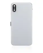 Capac Spate Sticla iPhone XS AMPlus  (No Logo) (Silver) - imagine 3