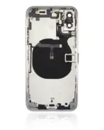 Capac Spate Sticla iPhone XS AMPlus  (No Logo) (Silver) - imagine 2