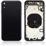 Capac Spate Sticla iPhone XR AMPlus (No Logo) (Space Gray)