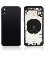 Capac Spate Sticla iPhone XR AMPlus (No Logo) (Space Gray)