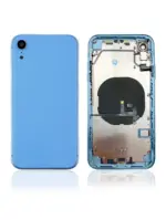 Capac Spate Sticla iPhone XR AMPlus (No Logo) (Blue)