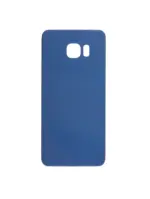 Capac Spate Sticla Samsung Galaxy S6 Edge AMPlus (No Logo) (Black Sapphire) - imagine 2