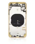 Capac Spate Sticla iPhone XR AMPlus (No Logo) (Yellow) - imagine 2