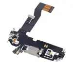 Cablu Flex Port Incarcare Cu Placa iPhone 12 / 12 Pro AMPlus (Silver) - imagine 4