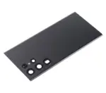 Capac Spate Sticla Samsung Galaxy S22 Ultra 5G AMPlus (No Logo) (Phantom Black) - imagine 4