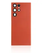 Capac Spate Sticla Samsung Galaxy S22 Ultra 5G AMPlus (No Logo) (Red) - imagine 2
