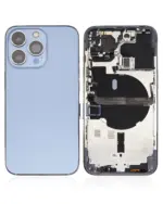 Capac Spate Sticla iPhone 13 Pro AMPlus (No Logo) (Sierra Blue)