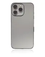 Capac Spate Sticla iPhone 13 Pro AMPlus (No Logo) (Graphite) - imagine 2