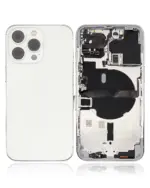 Capac Spate Sticla iPhone 13 Pro AMPlus (No Logo) (Silver)