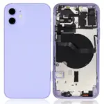 Capac Spate Sticla iPhone 12 AMPlus (No Logo) (Purple)