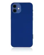 Capac Spate Sticla iPhone 12 AMPlus (No Logo) (Blue) - imagine 2