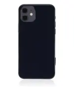 Capac Spate Sticla iPhone 12 AMPlus (No Logo) (Black) - imagine 3