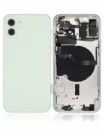 Capac Spate Sticla iPhone 12 AMPlus (No Logo) (Green)