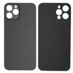 Capac Spate Sticla iPhone 12 Pro Max (No Logo) (Graphite)