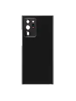 Capac Spate Sticla Samsung Galaxy Note 20 Ultra AMPlus (No Logo) (Black) - imagine 2