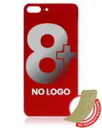 Capac Spate Sticla iPhone 8 Plus (No Logo) (Red)