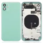 Capac Spate Sticla iPhone 11 AMPlus (No Logo) (Green)