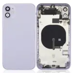 Capac Spate Sticla iPhone 11 AMPlus (No Logo) (Purple)