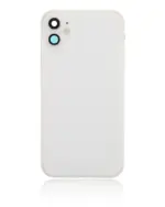 Capac Spate Sticla iPhone 11 AMPlus (No Logo) (White) - imagine 3