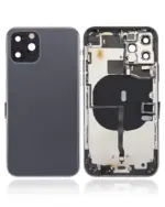 Capac Spate Sticla iPhone 11 Pro AMPlus (No Logo) (Space Gray)