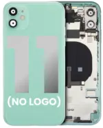 Capac Spate Sticla iPhone 11 AMPlus (No Logo) (Green) - imagine 4