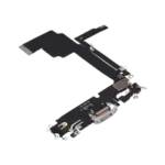 Cablu Flex Port Incarcare Cu Placa iPhone 15 Pro Max Premium (White Titanium) - imagine 3