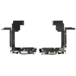 Cablu Flex Port Incarcare Cu Placa iPhone 15 Pro Max Premium (Black Titanium) - imagine 2