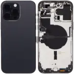 Capac Spate Sticla iPhone 14 Pro Max AMPlus (No Logo) (Space Black)