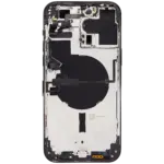 Capac Spate Sticla iPhone 14 Pro Max AMPlus (No Logo) (Space Black) - imagine 3