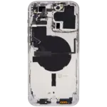 Capac Spate Sticla iPhone 14 Pro Max AMPlus (No Logo) (Silver) - imagine 3