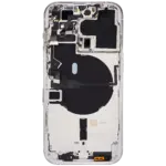 Capac Spate Sticla iPhone 14 Pro AMPlus (No Logo) (Silver) - imagine 3