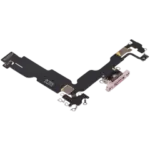 Cablu Flex Port Incarcare Cu Placa iPhone 15 Plus Premium (Pink) - imagine 4