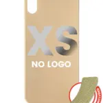 Capac Spate Sticla iPhone XS (No Logo) (Gold)